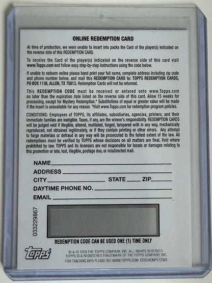 2026 Topps Chrome Update Dylan Harper 1980 81 Orange Auto /25 RC Redemption